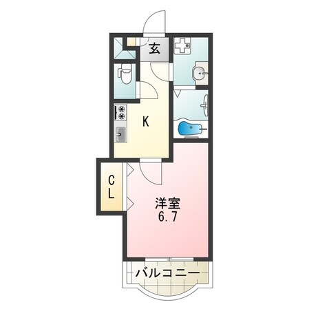 田辺駅 徒歩2分 5階の物件間取画像